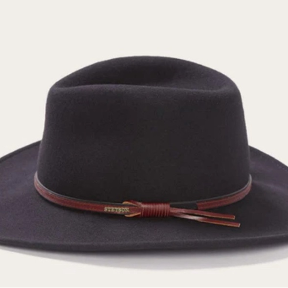 Stetson Dark Gray Hat with Brown Band